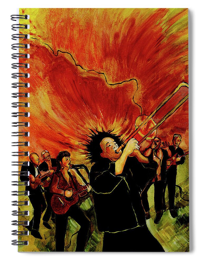 Portraits Spiral Notebook featuring the painting Comin' Home by Catharine Gallagher