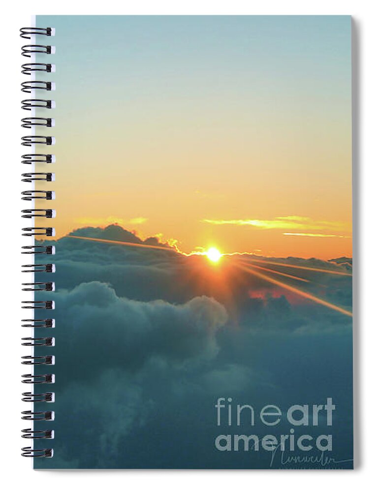 Above The Clouds Spiral Notebook featuring the photograph Coming Home by Nunweiler Photography
