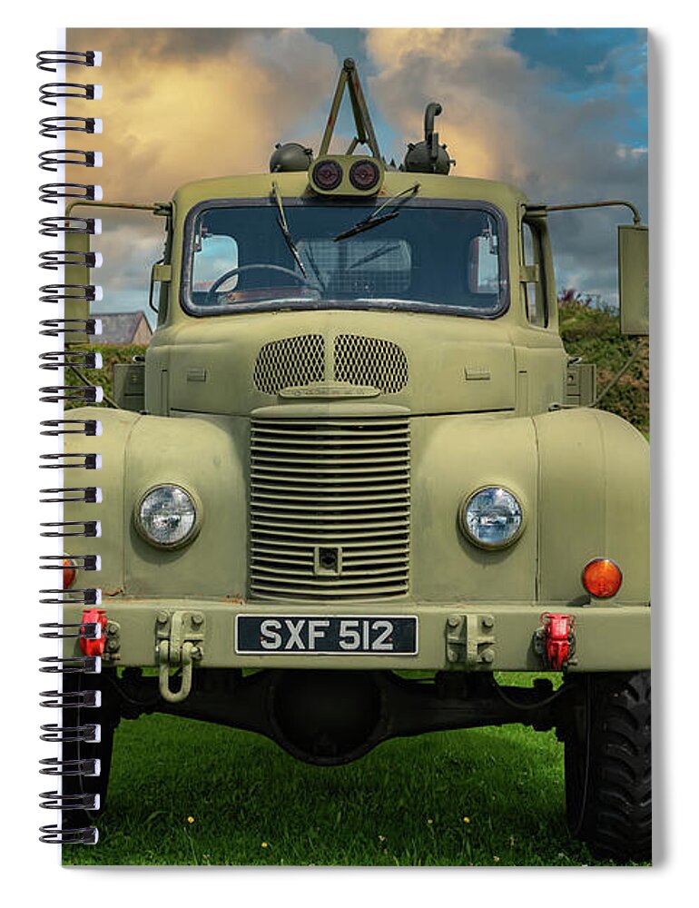 Commer Spiral Notebook featuring the photograph Commer Military Truck 1957 by Adrian Evans