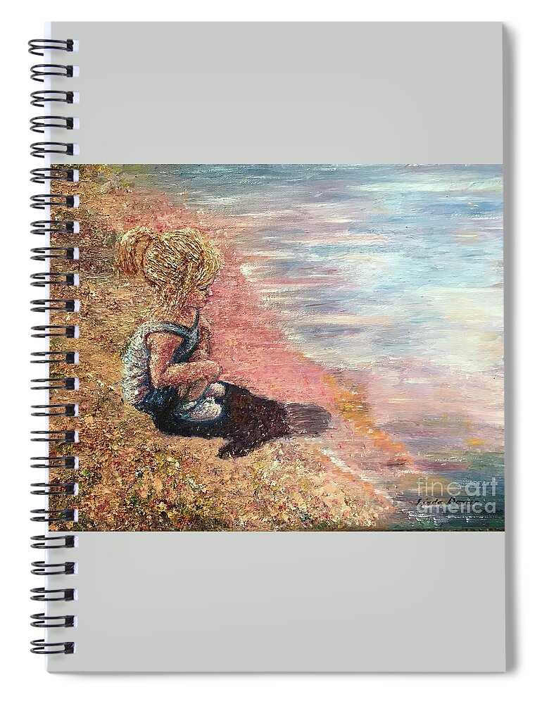  Spiral Notebook featuring the painting Commission by Linda Donlin