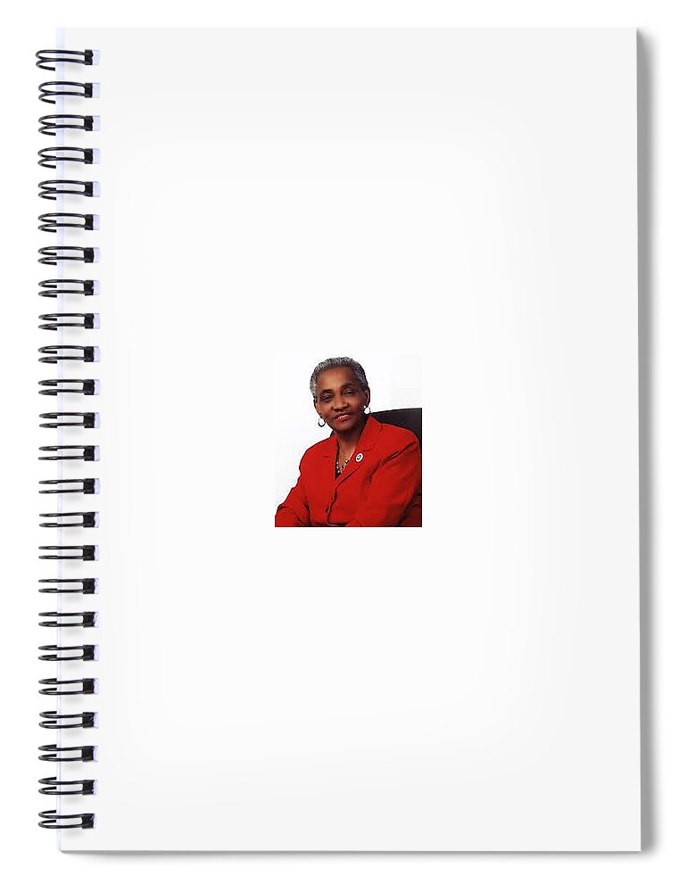  Spiral Notebook featuring the photograph Community Leader Una Clarke by Trevor A Smith