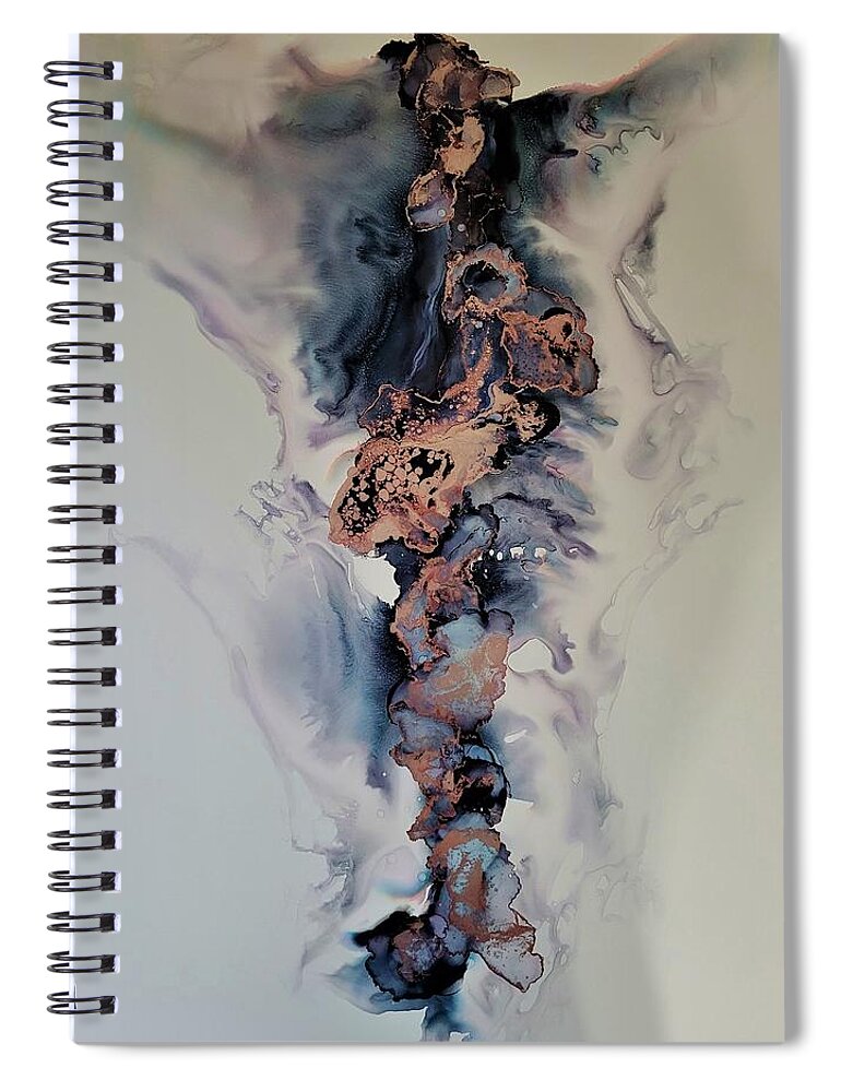 Companion Spiral Notebook featuring the painting Companion Spirit by Angela Marinari