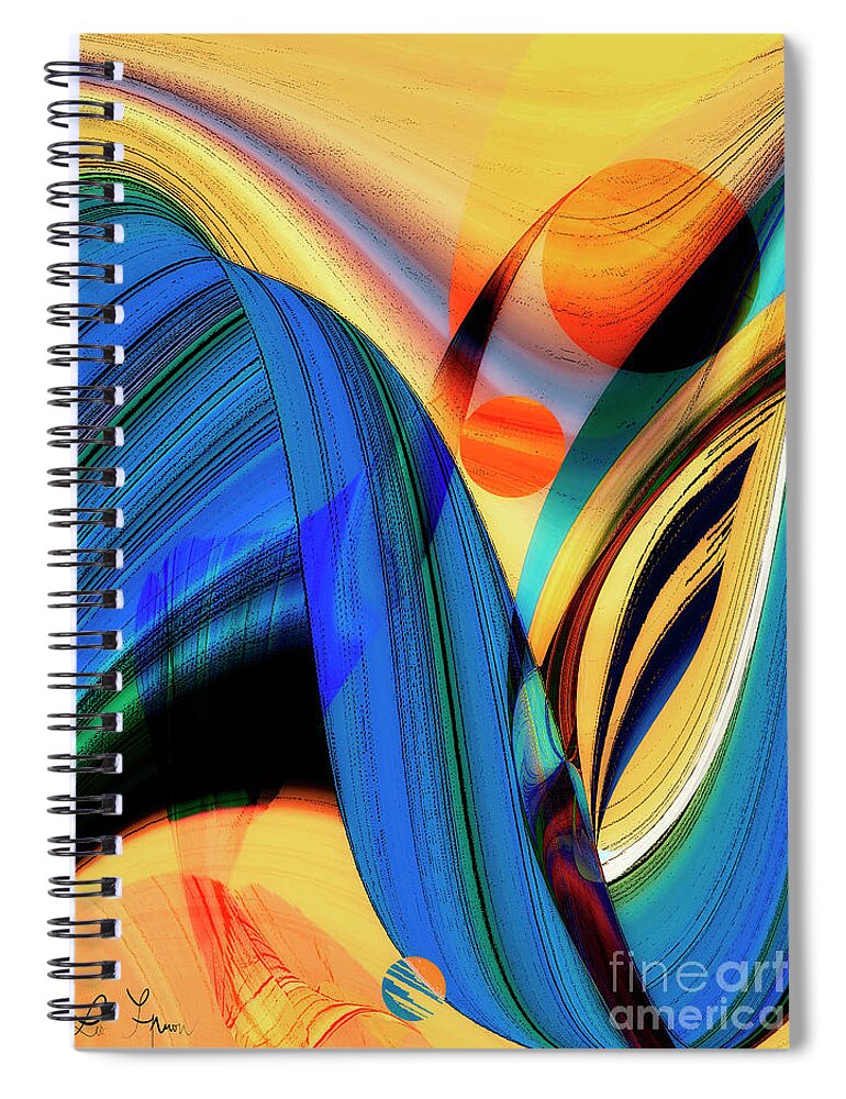 Compliments Spiral Notebook featuring the digital art Compliments about love by Leo Symon
