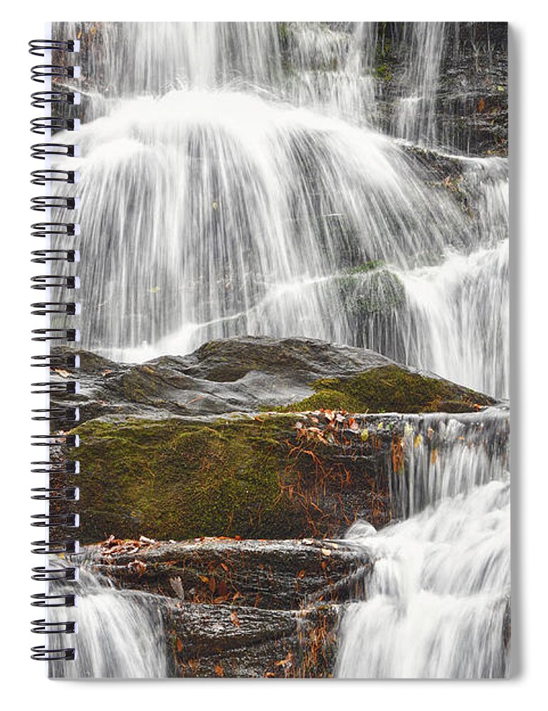 Conasauga Falls Spiral Notebook featuring the photograph Conasauga Falls 2 by Phil Perkins