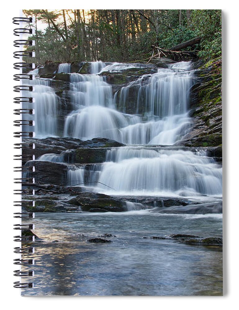 Conasauga Falls Spiral Notebook featuring the photograph Conasauga Waterfall 11 by Phil Perkins