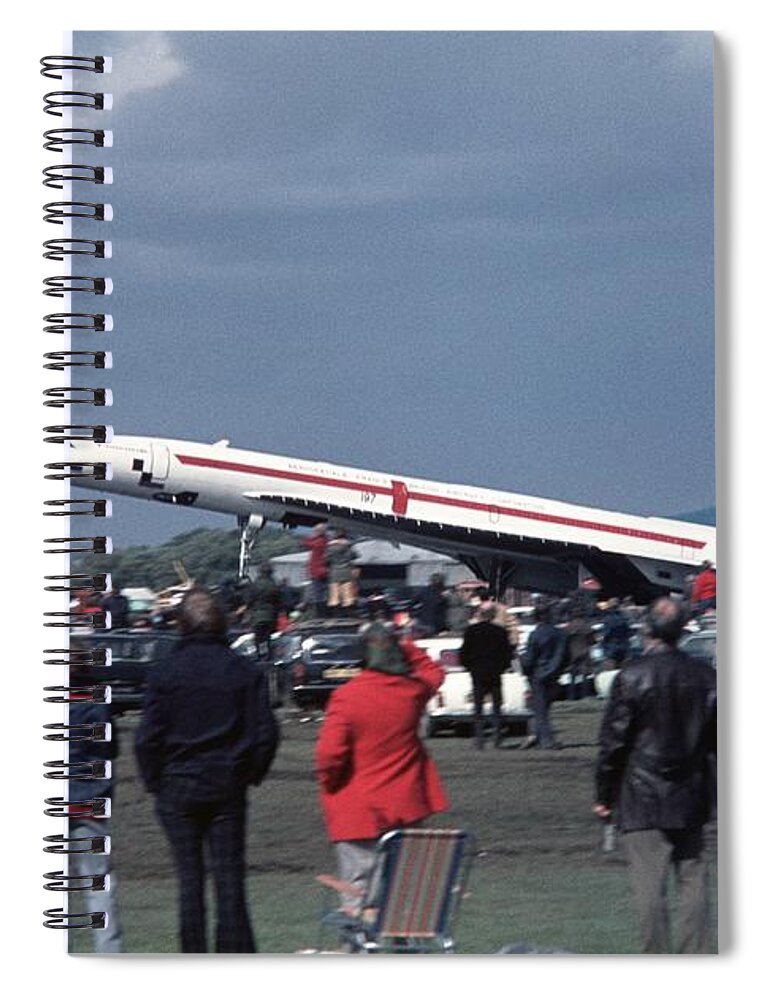 Concorde Spiral Notebook featuring the photograph Concorde 101 by Oleg Konin