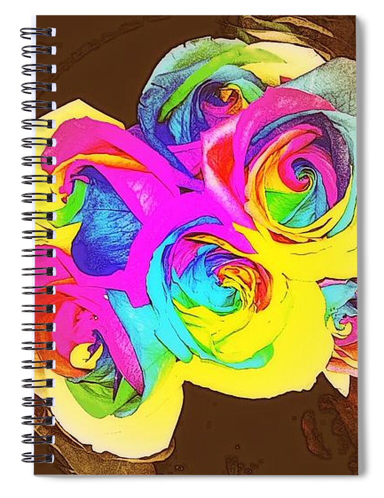 Flower Spiral Notebook featuring the photograph Consequence Of Color by Andy Rhodes