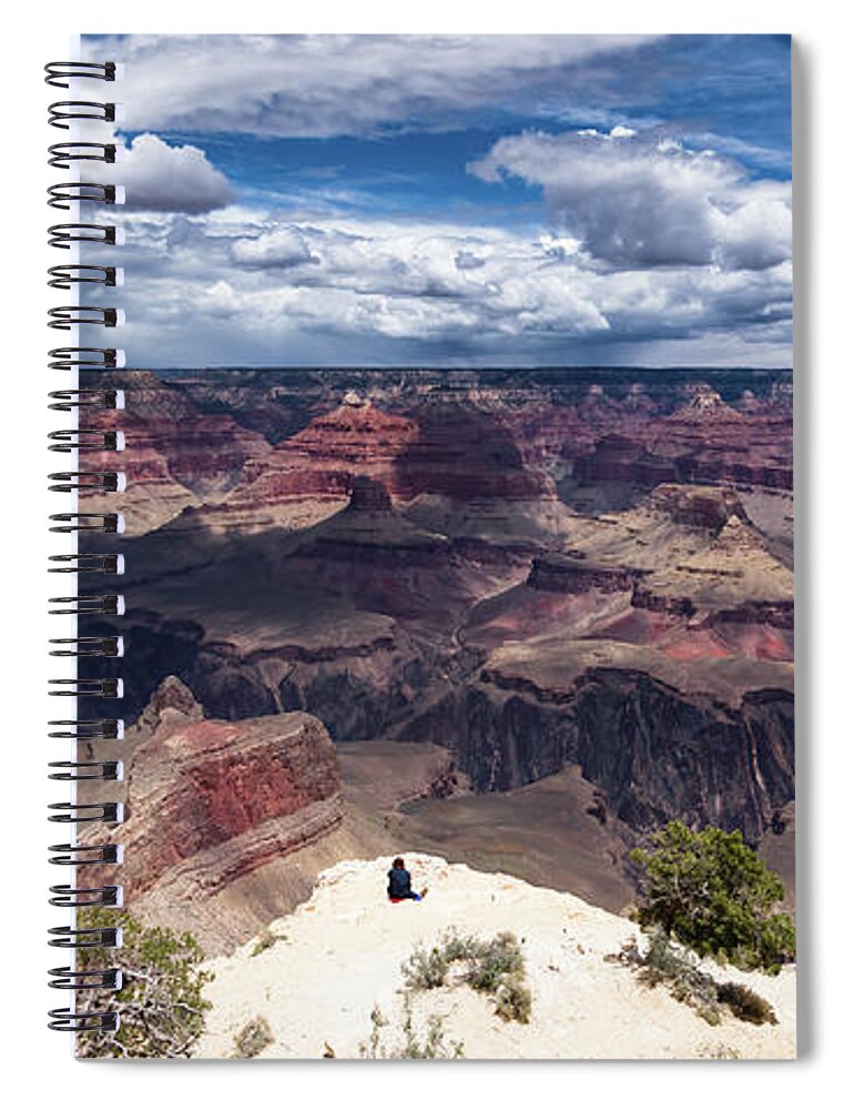 America Spiral Notebook featuring the photograph Contemplation by Jean-Luc Farges