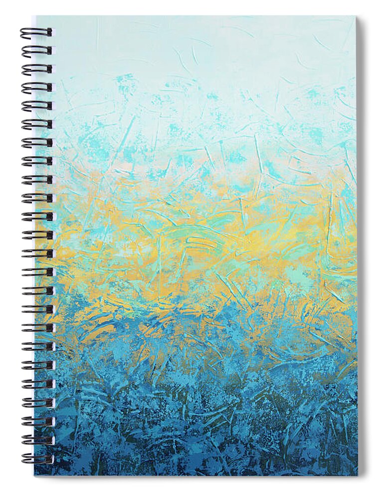 Cool Spiral Notebook featuring the painting Cool, Cool Summer by Linda Bailey