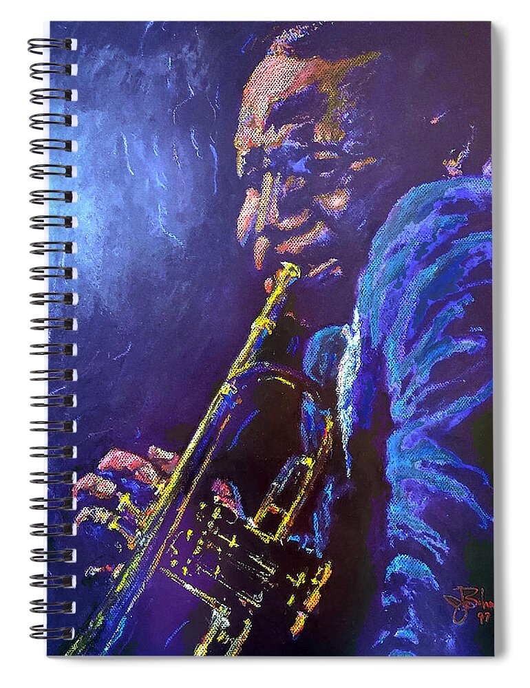 Cootie Williams Jazz Trumpet Blues R&b Duke Ellington Spiral Notebook featuring the pastel Cootie Williams by John Bohn