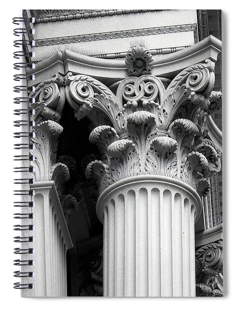 San Francisco Spiral Notebook featuring the photograph Corinthian Column 2- Art by Linda Woods by Linda Woods