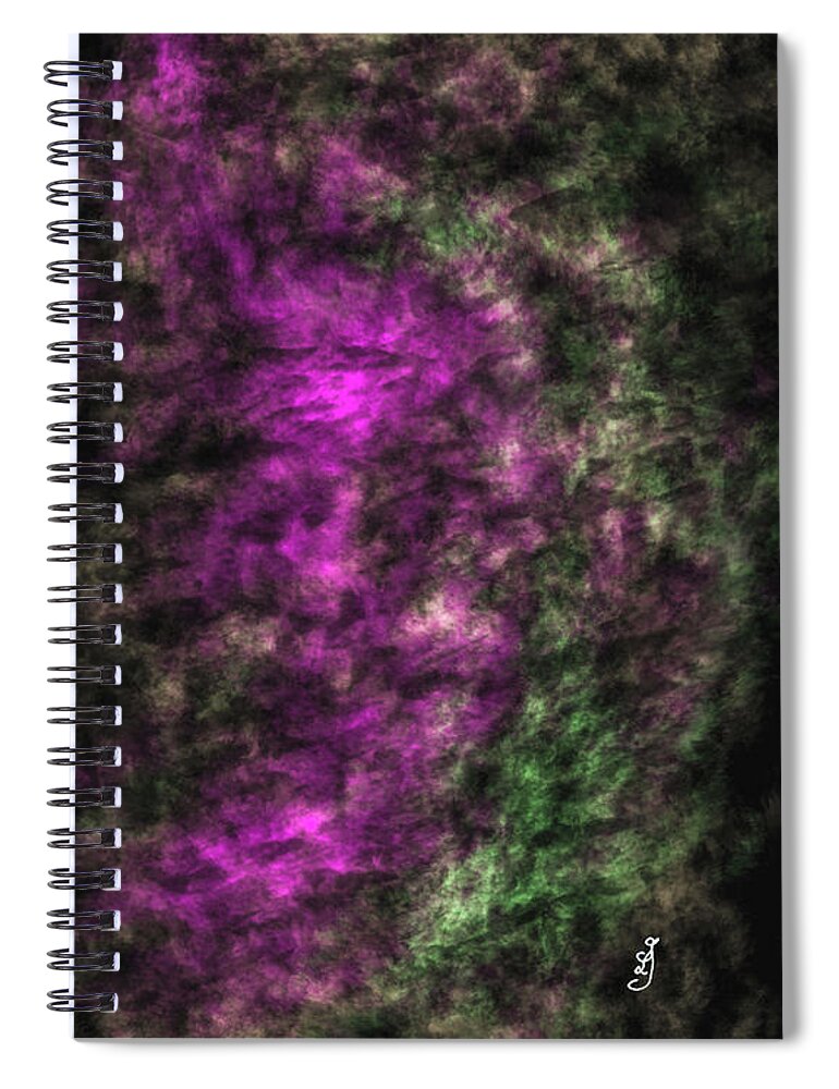 Cosmic Dance Spiral Notebook featuring the digital art Cosmic Dance #k6 by Leif Sohlman