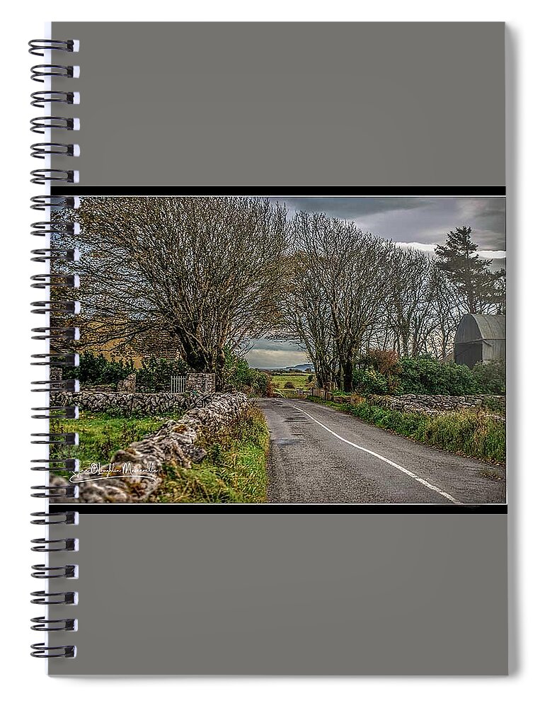 Ireland Spiral Notebook featuring the photograph Country Highway by Regina Muscarella