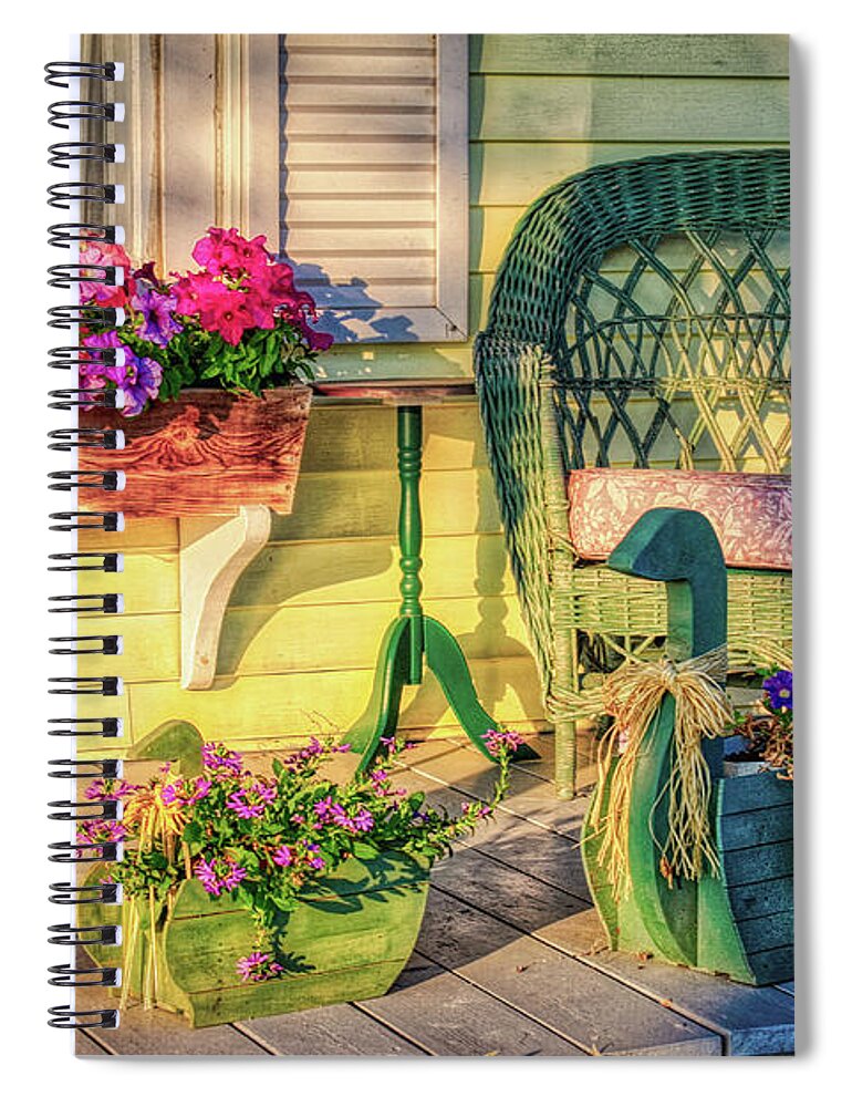 Country Spiral Notebook featuring the photograph Country home by Tatiana Travelways