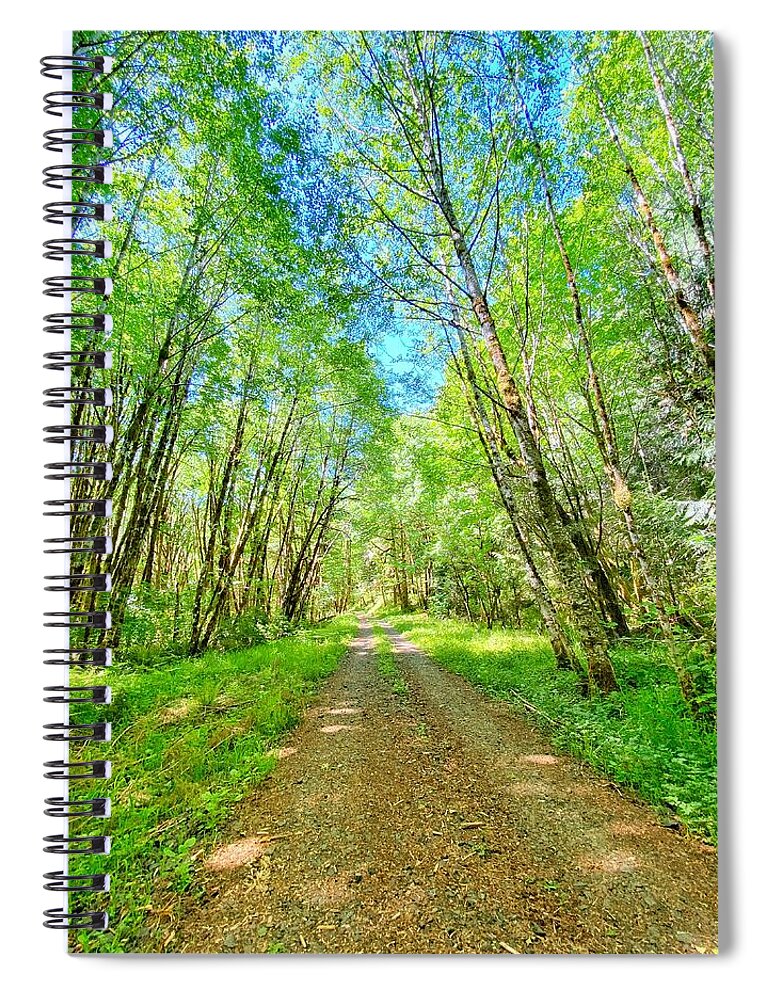Country Lane Spiral Notebook featuring the photograph Country Lane by Bonnie Bruno