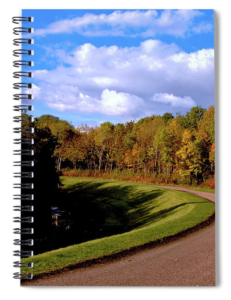 Nature Spiral Notebook featuring the photograph Country Road by Baggieoldboy