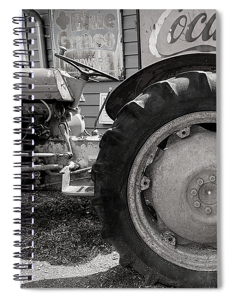 Nc Spiral Notebook featuring the photograph Countryside Refreshment BW by Lee Darnell