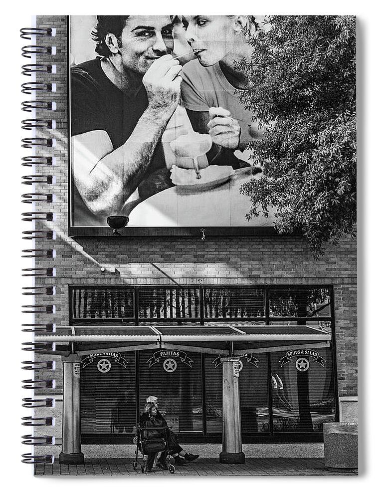 Advertisement Spiral Notebook featuring the photograph Couples - The Way We Were by Mike Schaffner