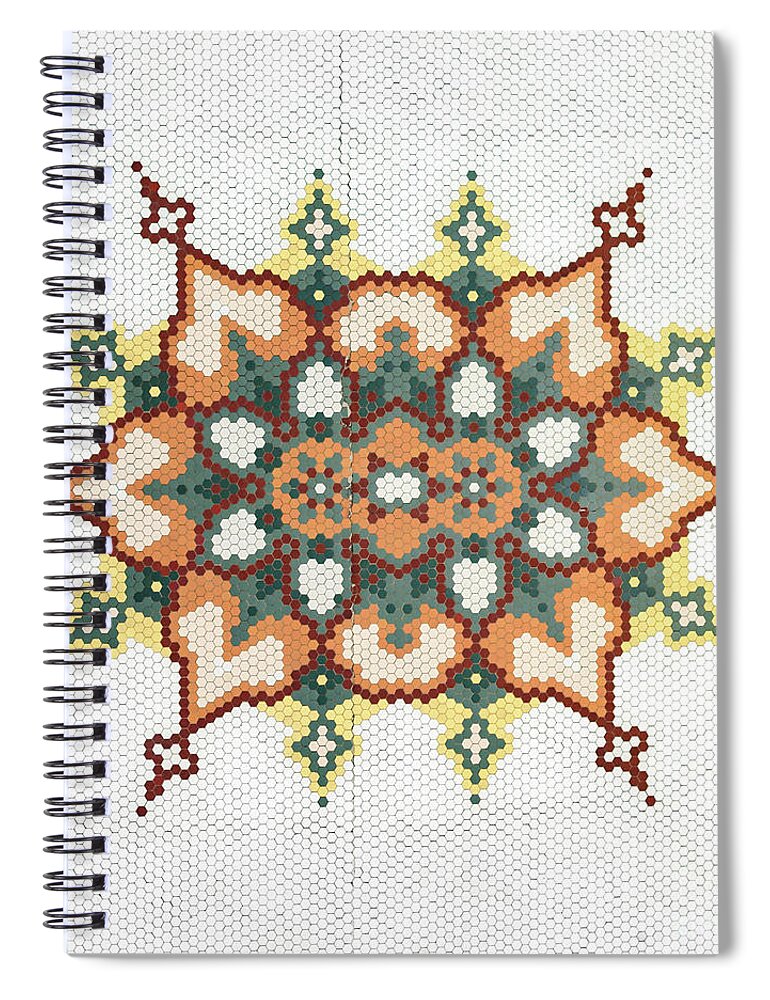 Courthouse Spiral Notebook featuring the photograph Courthouse Tile Mosaic by Tamara Becker