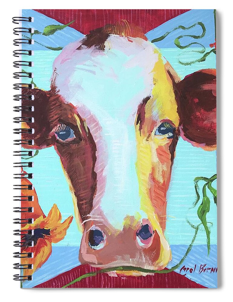 Virginia Creeper Spiral Notebook featuring the painting Cow Itch Vine by Carol Berning