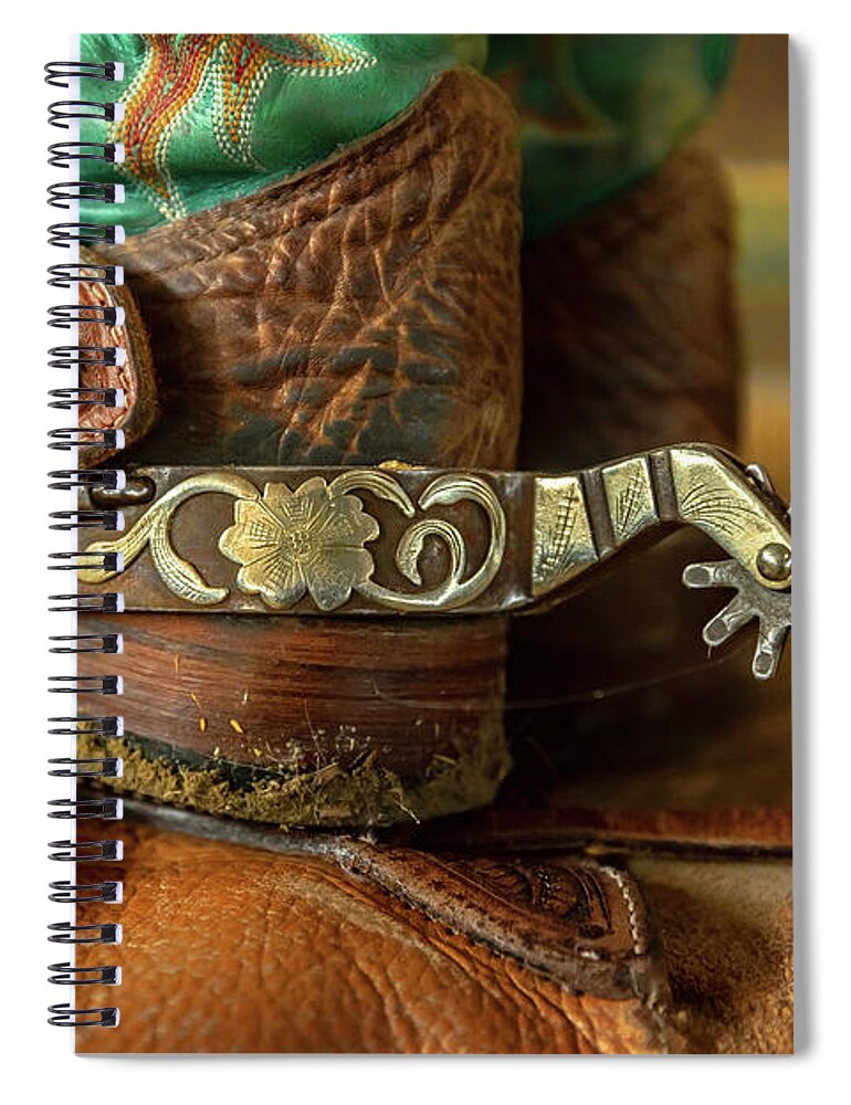 Photography Spiral Notebook featuring the photograph Cowboy Boots by JBK Photo Art