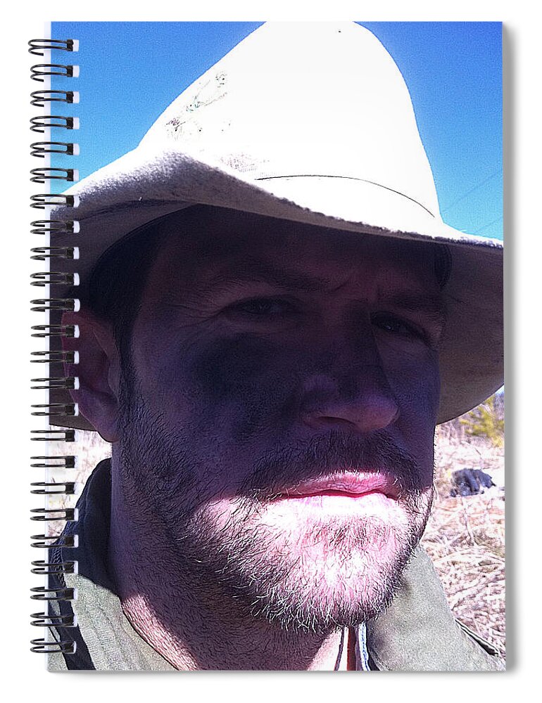 Cowboy Spiral Notebook featuring the photograph Cowboy by Lee Darnell