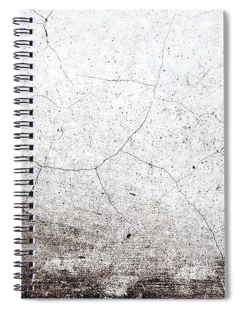 Architecture Spiral Notebook featuring the photograph Cracked Wall by Eena Bo