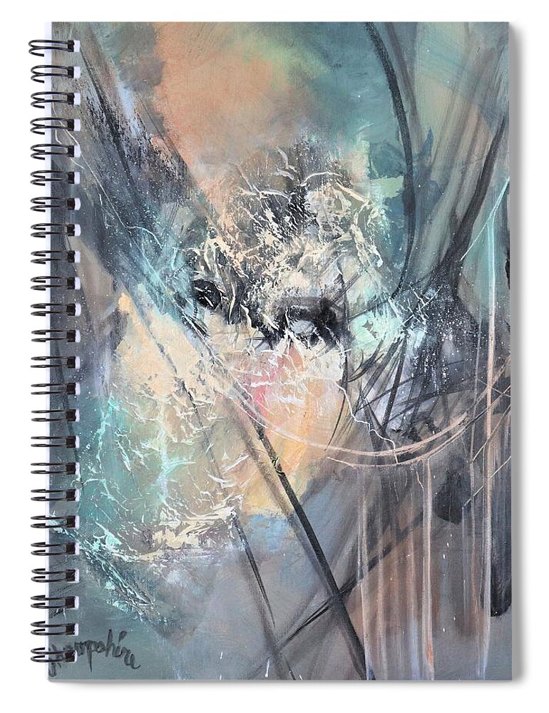Cradle Of Life Spiral Notebook featuring the painting Cradle of Life by Tom Shropshire