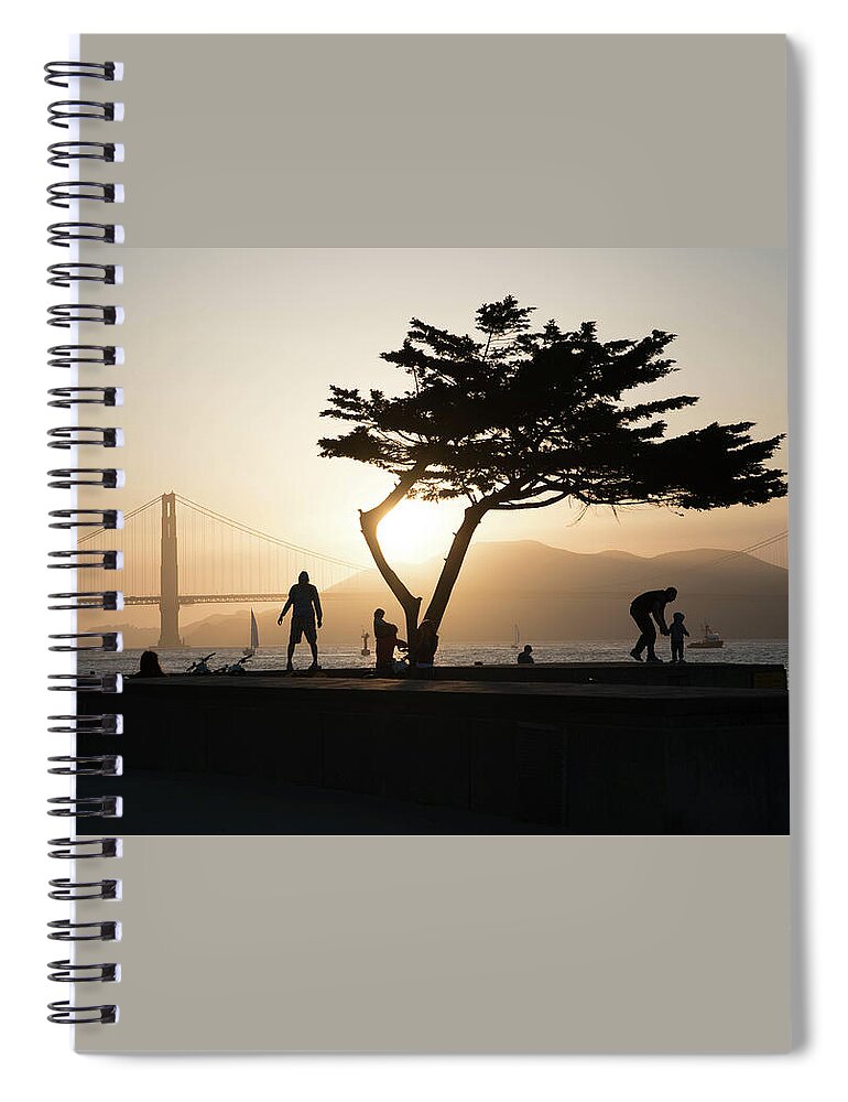 San Francisco Spiral Notebook featuring the photograph Crissy Field by Chris Goldberg