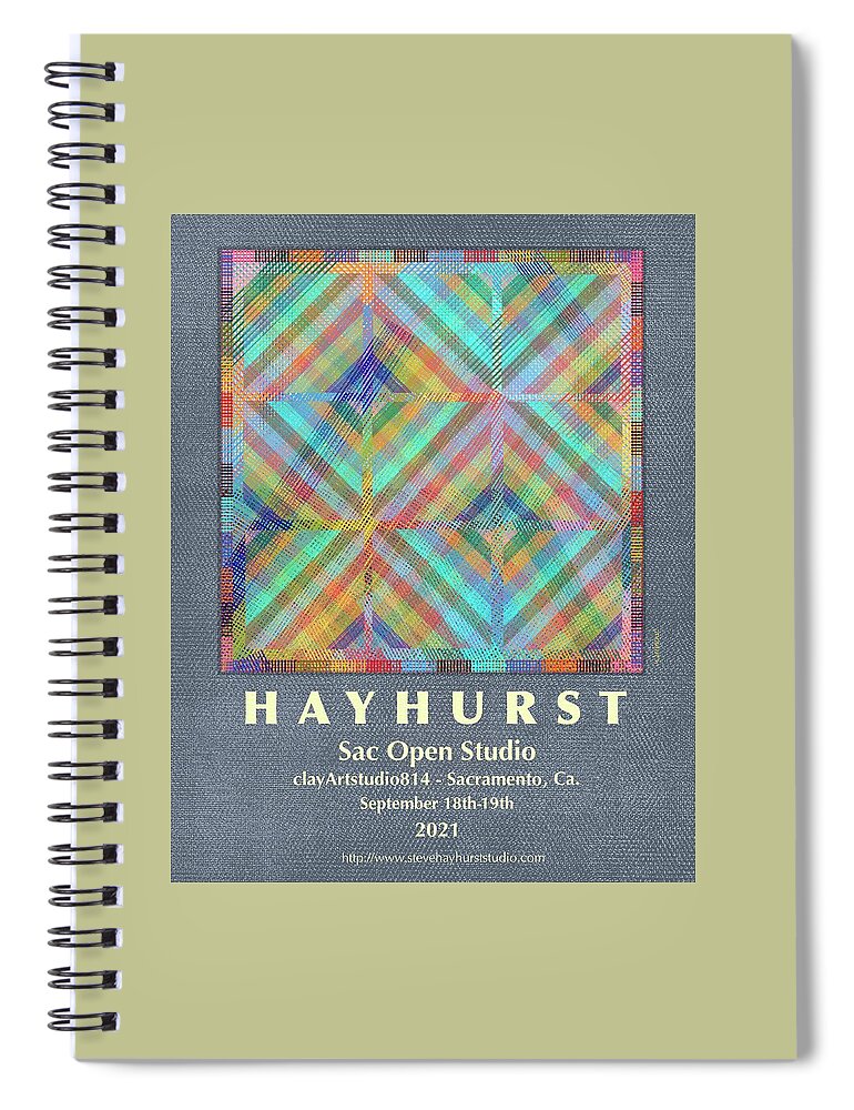 Posters Spiral Notebook featuring the digital art Crossroads by Steve Hayhurst