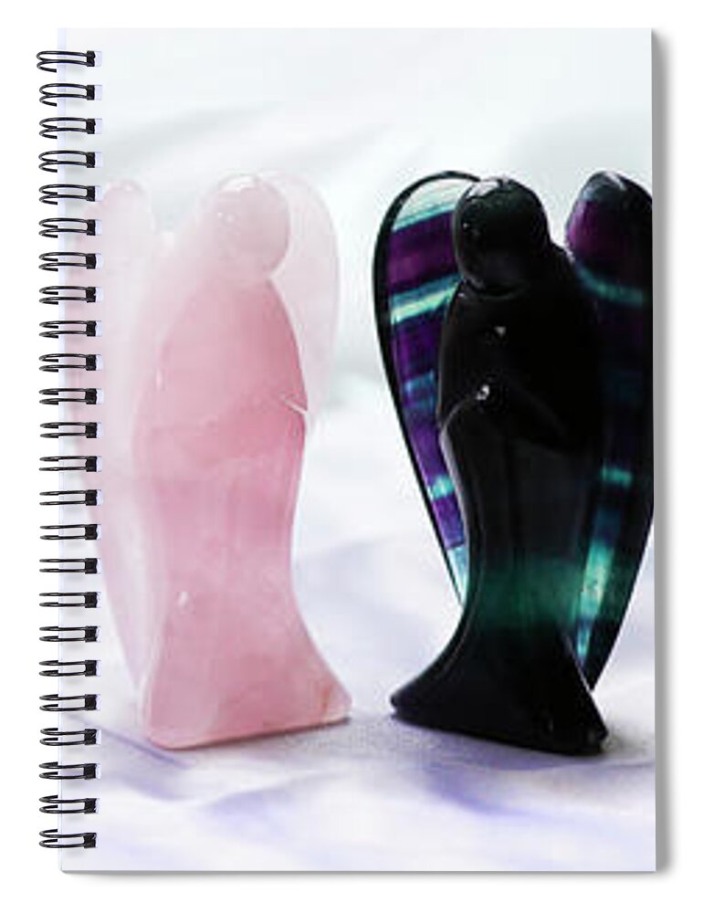 Crystal Spiral Notebook featuring the photograph Crystal Angels by Gavin Bates