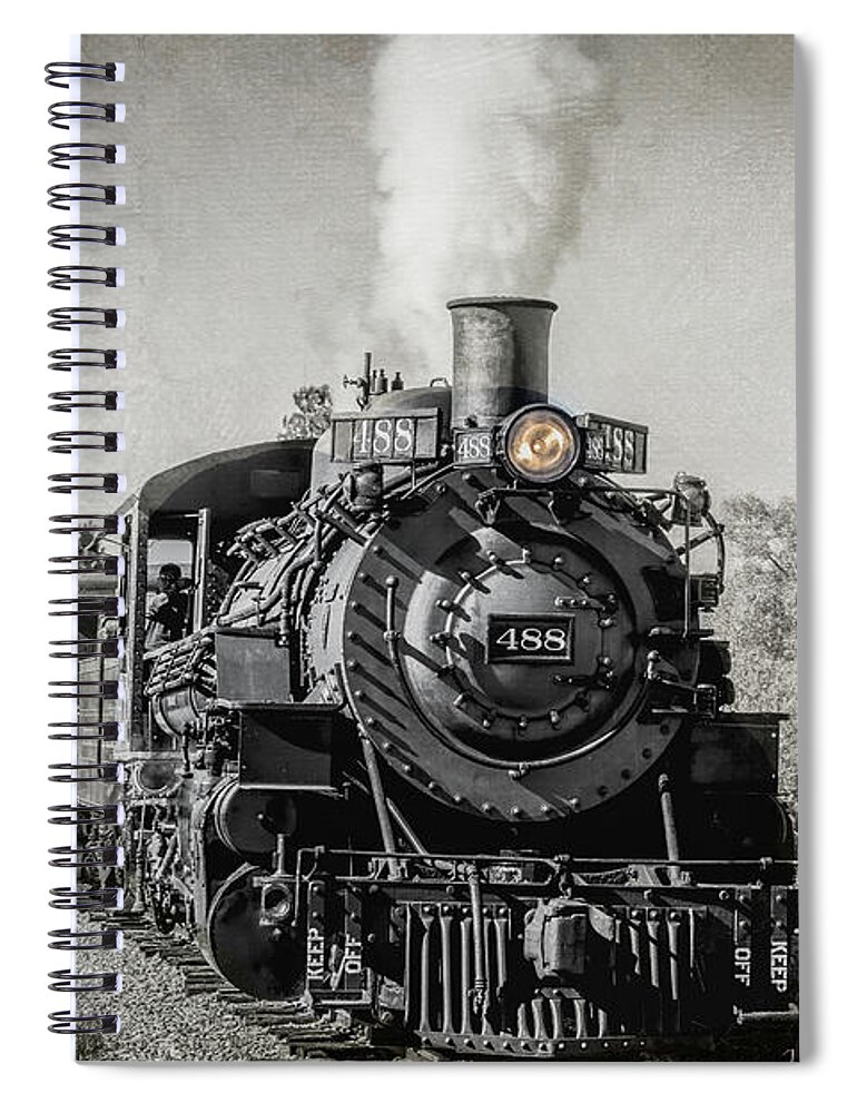 Chama Spiral Notebook featuring the photograph Cumbres and Toltec Narrow Gauge Train by Debra Martz