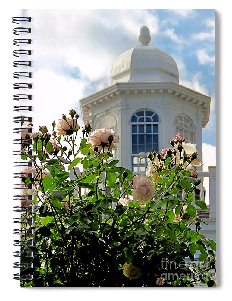 Janice Drew Spiral Notebook featuring the photograph Cupola Mayflower Society House by Janice Drew