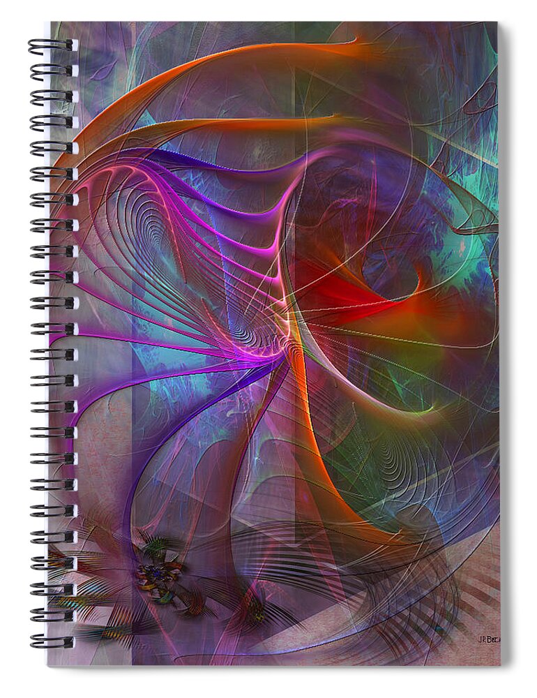Curb Appeal Spiral Notebook featuring the digital art Curb Appeal by Studio B Prints