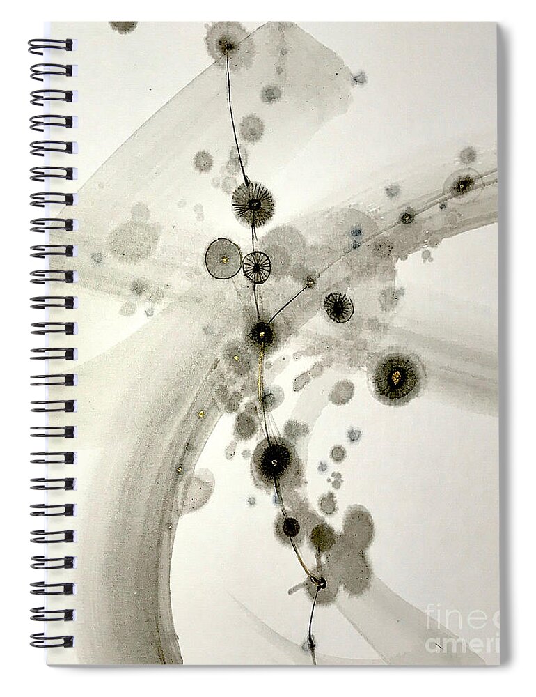 Japanese Spiral Notebook featuring the painting Cure 11 by Fumiyo Yoshikawa