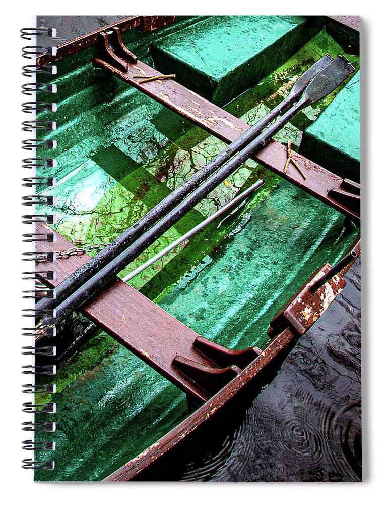 Boat Spiral Notebook featuring the photograph Currach by Cheryl Prather
