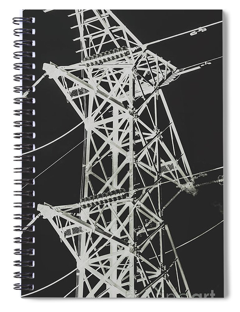 Energy Spiral Notebook featuring the photograph Current inverted by Jorgo Photography