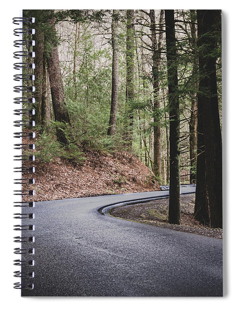 Curves Spiral Notebook featuring the photograph Curvy Mountain road by Rick Nelson