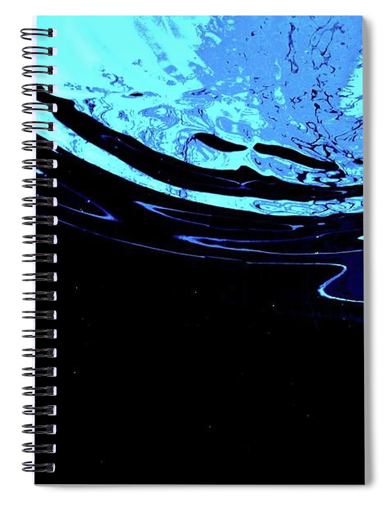 Abstract Water Reflection Spiral Notebook featuring the photograph Abstract Art Print by Jacob Folger