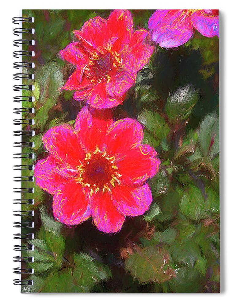 2010 Spiral Notebook featuring the photograph Dahlia-1 by Charles Hite