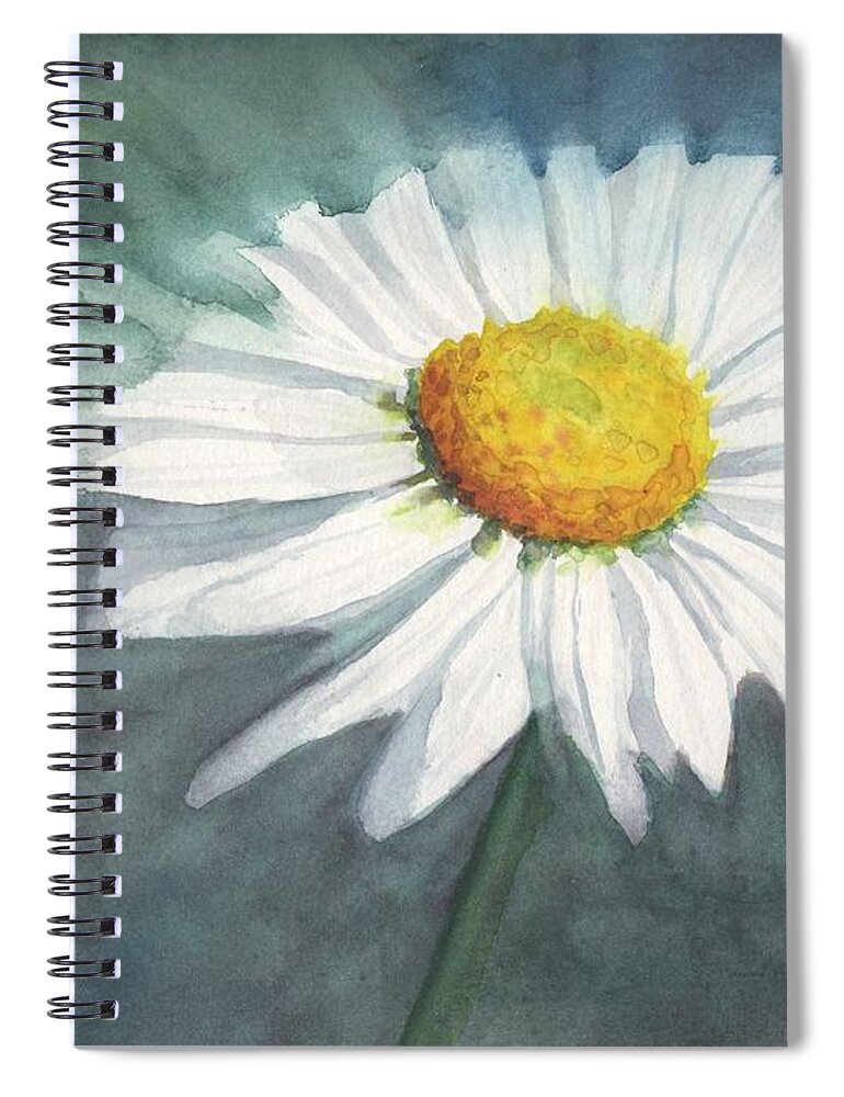 Daisy Spiral Notebook featuring the painting Daisy by Vicki B Littell