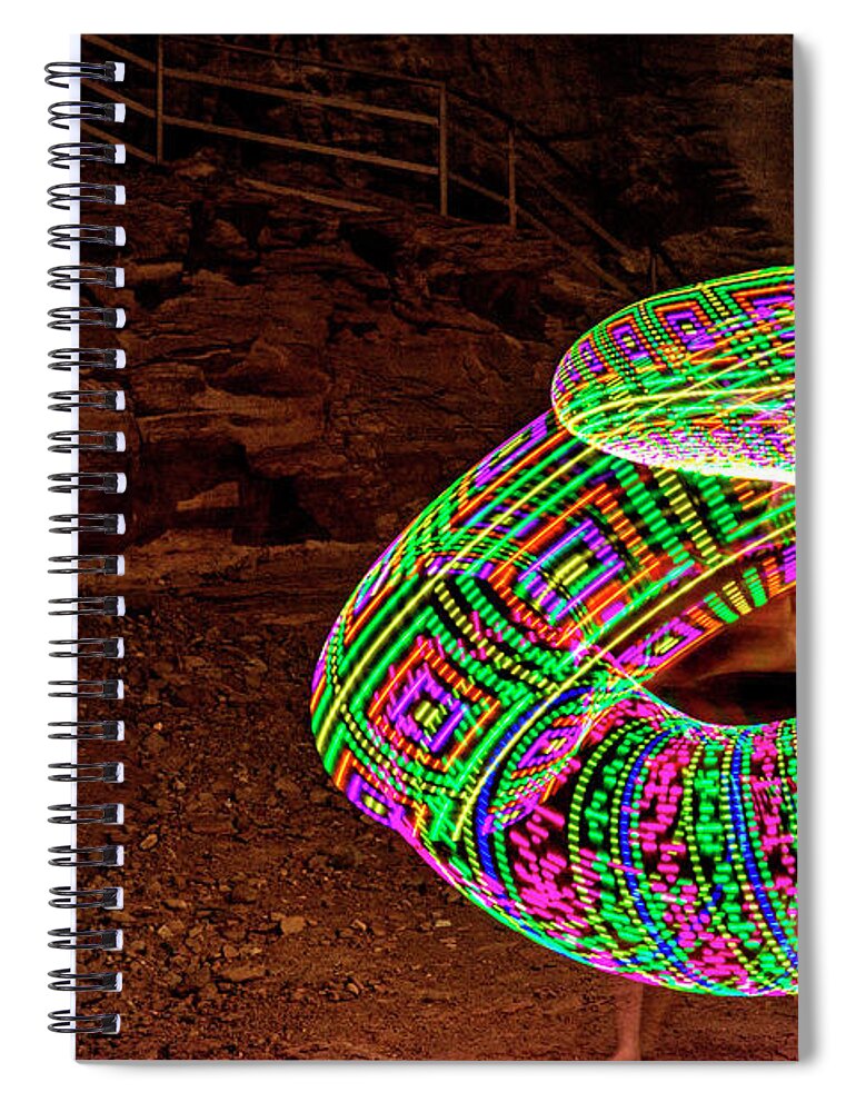 Dance Spiral Notebook featuring the photograph Dancing With Casual Light 02 by Arik Baltinester
