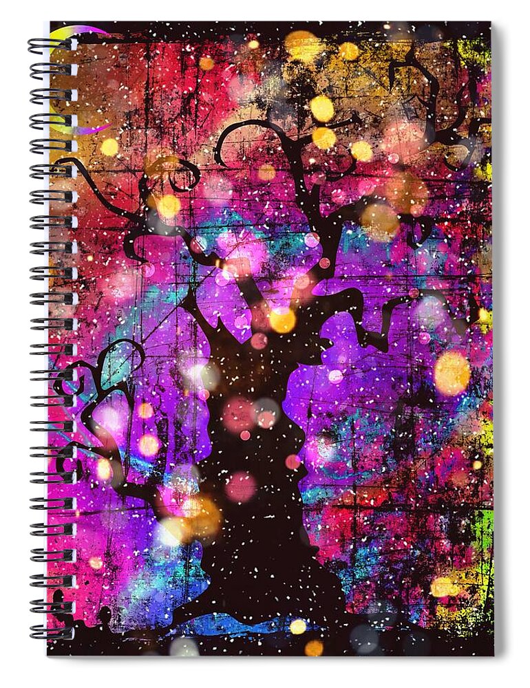 Abstract Spiral Notebook featuring the photograph Dark Winter by Abbie Loyd Kern