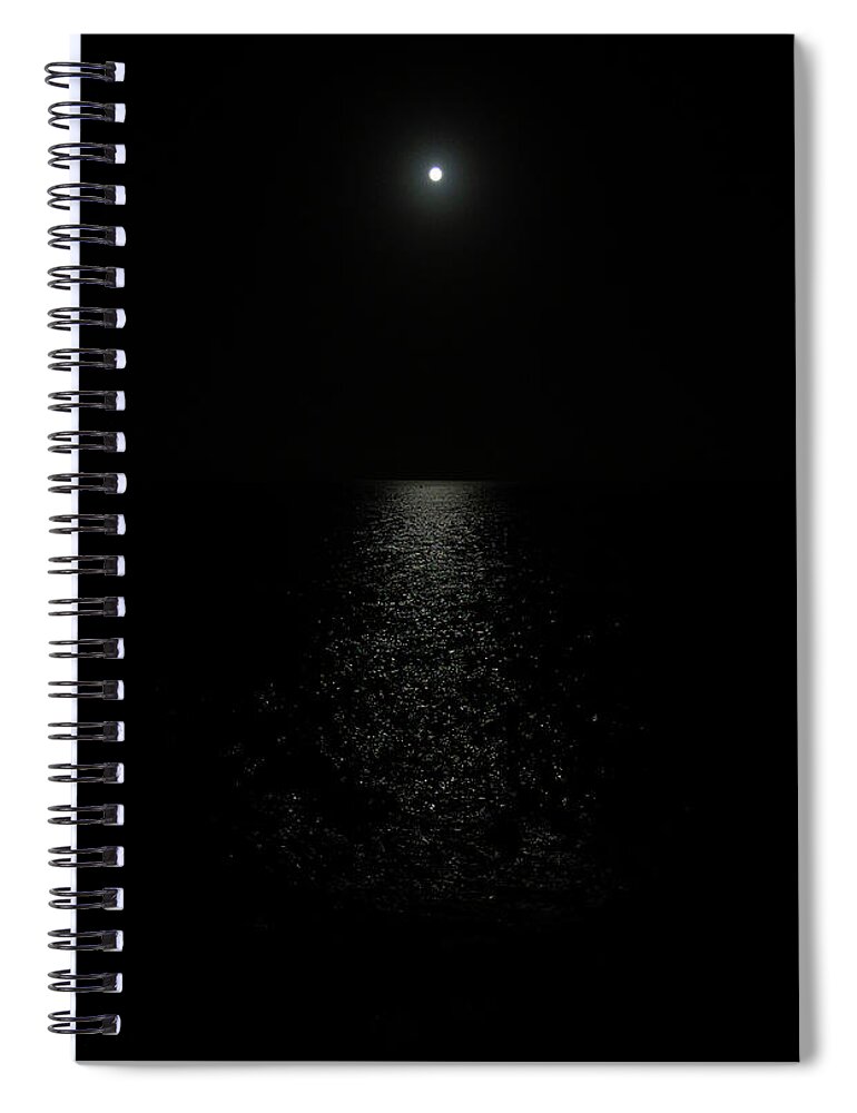 Darkness Spiral Notebook featuring the photograph Darkness Darkness by Micah Offman