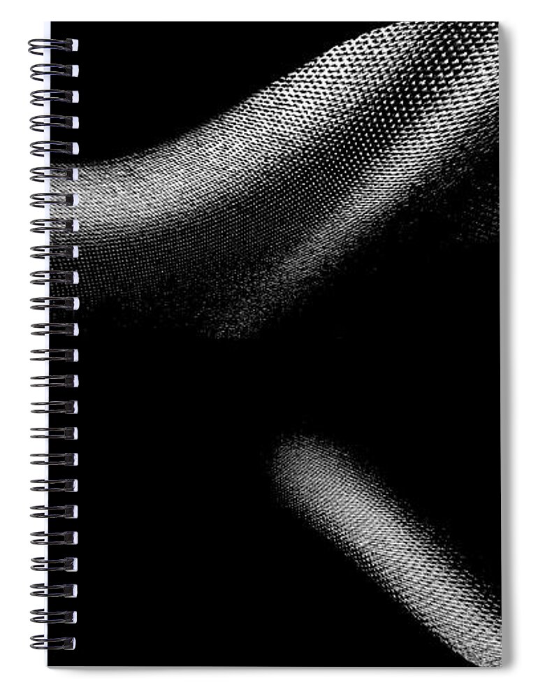 Abstracts Spiral Notebook featuring the photograph Darkness I by Enrique Pelaez