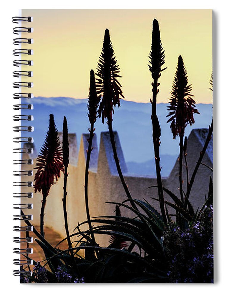 Flora And Fauna Spiral Notebook featuring the photograph Dawn in Pueblo by Gary Browne