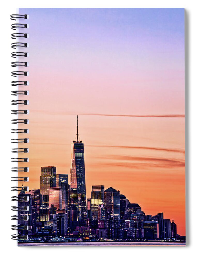Manhattan Spiral Notebook featuring the photograph Dawn of the Day by Zev Steinhardt