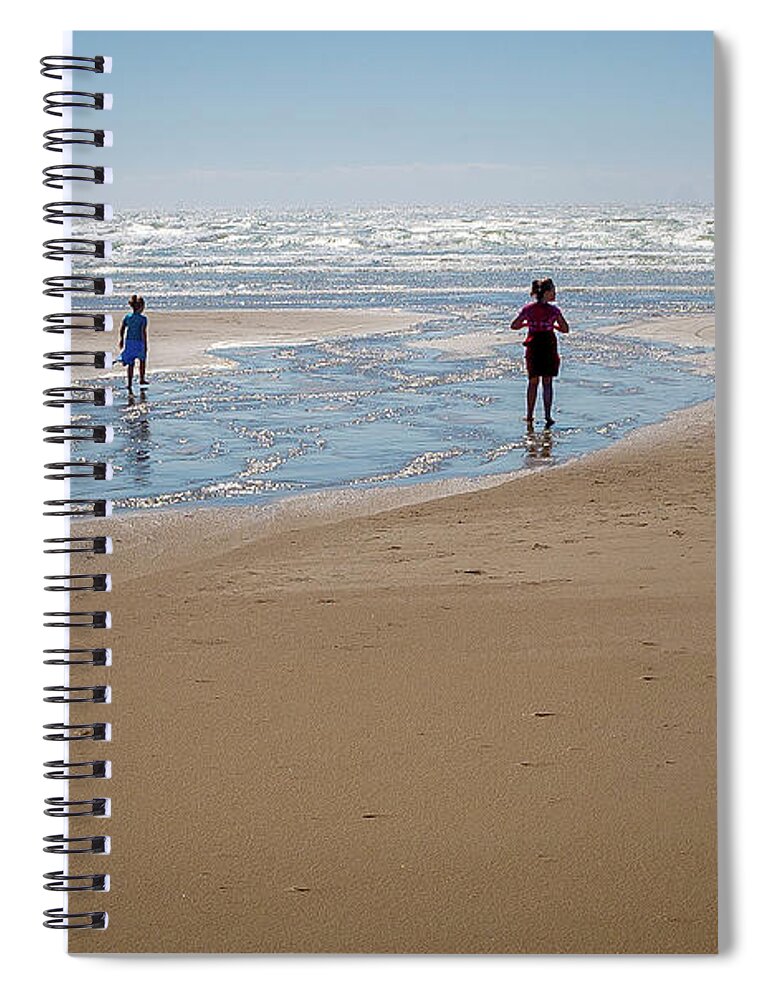 Beach Spiral Notebook featuring the photograph Day at the Beach by Craig J Satterlee