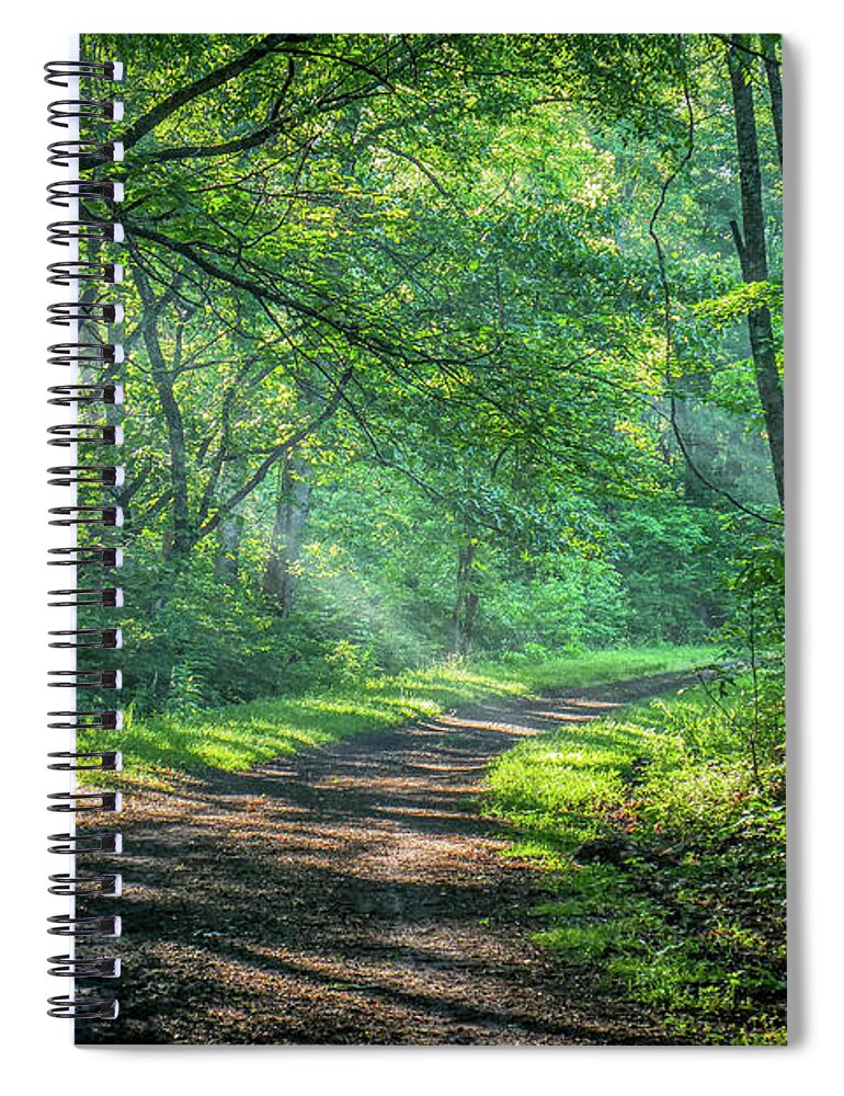 Creeper Trail Spiral Notebook featuring the photograph Day Beams by Dale R Carlson