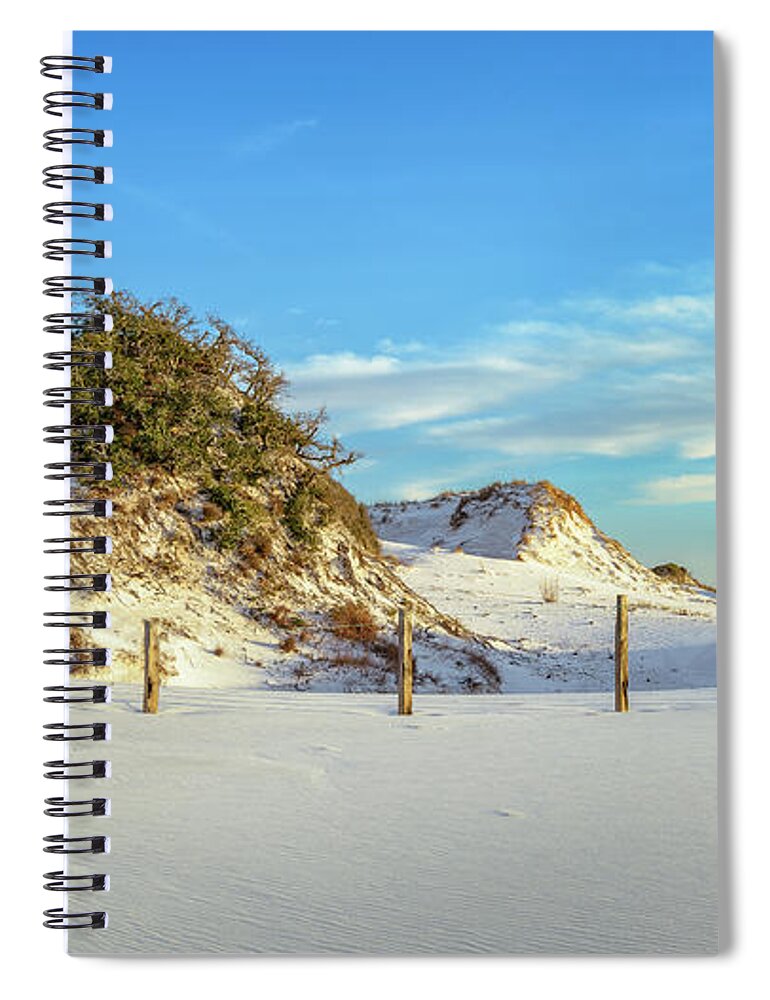 Beach Spiral Notebook featuring the photograph Daylight on the Dune by Mike Whalen